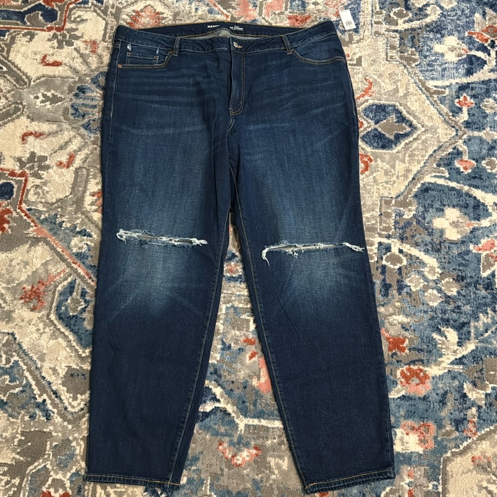 Straight high rise jeans